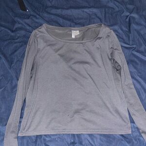 H&M Charcoal Long Sleeve Women's Top